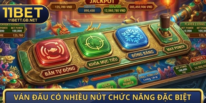 Bắn Cá Online - Kiểm Soát Hỏa Lực Cùng Mẹo Tích Xu Hiệu Quả 3 Ván đấu có nhiều nút chức năng đặc biệt